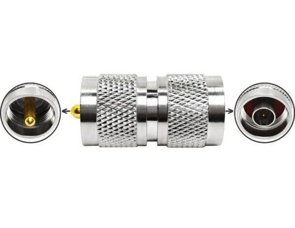 N Male to UHF Male Adapter