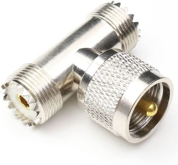 UHF Tee-Type Adaptor (F-F-M), DC to 4 GHz