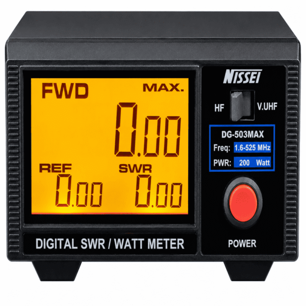 DG-503 (MAX) 1.6-60 MHz / 125-525 MHz 200W RF Digital SWR Meter for DMR, AM & SSB